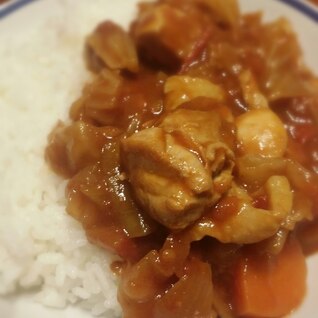 トマトとキャベツの野菜カレー